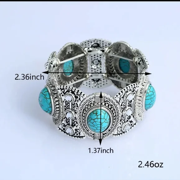 Gorgeous Boho-Style Bangle Bracelet . - Picture 3 of 6